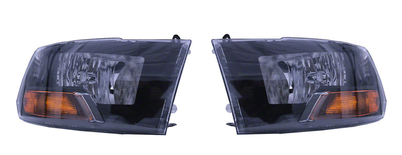 Raxiom 09-18 Dodge RAM 1500/2500/3500 Euro Style Headlights w/ Single Bulb- Blk Housing (Clear Lens) Raxiom 09-18 Dodge RAM 1500/2500/3500 Euro Style Headlights w/ Single Bulb- Blk Housing (Clear Lens)