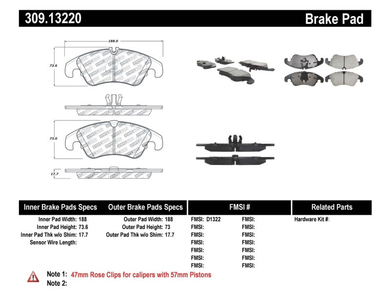 StopTech Performance 08-10 Audi A5 / 10 S4 / 09-10 Audi A4 (except Quattro) Front Brake Pads StopTech Performance 08-10 Audi A5 / 10 S4 / 09-10 Audi A4 (except Quattro) Front Brake Pads