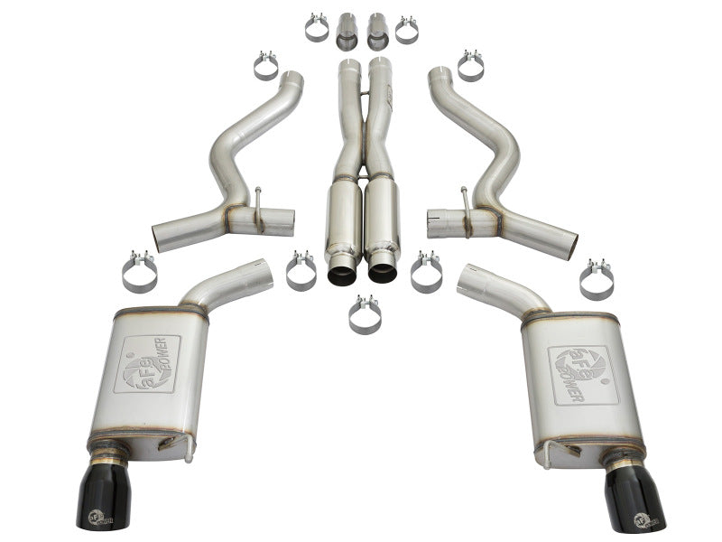 aFe 20-22 Audi RS6 Avant V8 4L (tt) MACH Force-Xp 3in to 2.5in 304 SS Cat-Back Exhaust w/ Black Tip aFe 20-22 Audi RS6 Avant V8 4L (tt) MACH Force-Xp 3in to 2.5in 304 SS Cat-Back Exhaust w/ Black Tip