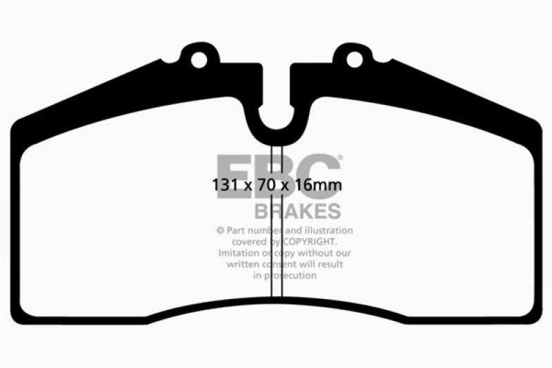 EBC 05+ Ford Saleen Mustang Brembo front calipers Yellowstuff Front Brake Pads EBC 05+ Ford Saleen Mustang Brembo front calipers Yellowstuff Front Brake Pads