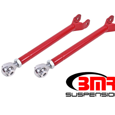 BMR 08-17 Challenger Lower Trailing Arms w/ Single Adj. Rod Ends - Red