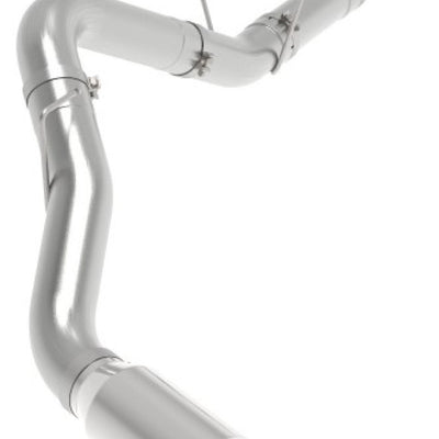 aFe ATLAS 5in DPF-Back Alum Steel Exhaust System w/Polished Tip 19-20 Ram Diesel Trucks L6-6.7L (td)