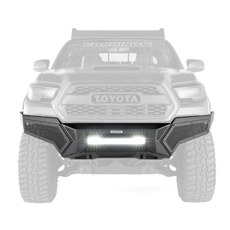 Go Rhino 16-21 Tacoma Element Front Bumper w/ Power Actuated Hide-away Light Bar Mount Tex Black Go Rhino 16-21 Tacoma Element Front Bumper w/ Power Actuated Hide-away Light Bar Mount Tex Black