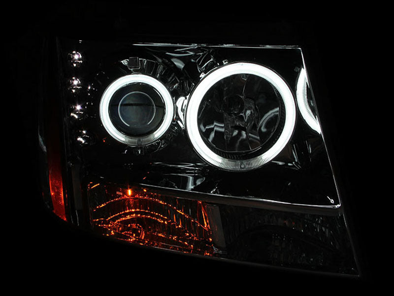ANZO 2007-2013 Chevrolet Avalanche Projector Headlights w/ Halo Chrome ANZO 2007-2013 Chevrolet Avalanche Projector Headlights w/ Halo Chrome