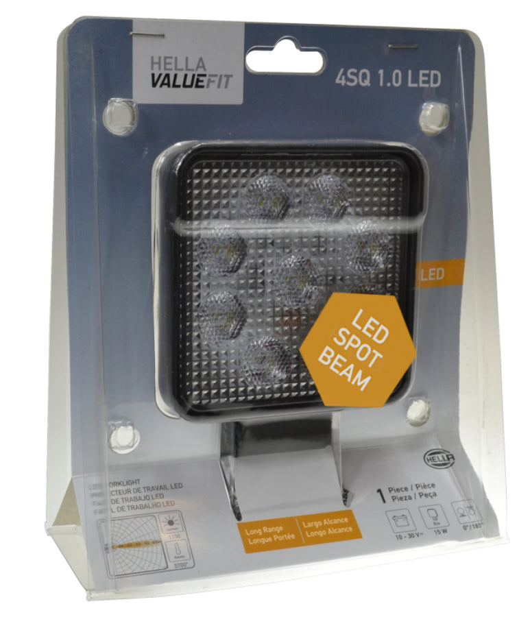 Hella ValueFit Work Light 4SQ 1.0 LED MV LR LT Hella ValueFit Work Light 4SQ 1.0 LED MV LR LT