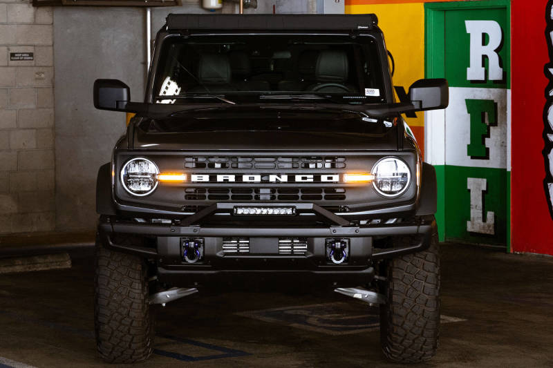 DV8 Offroad 21-22 Ford Bronco Factory Modular Front Bumper Bull Bar DV8 Offroad 21-22 Ford Bronco Factory Modular Front Bumper Bull Bar