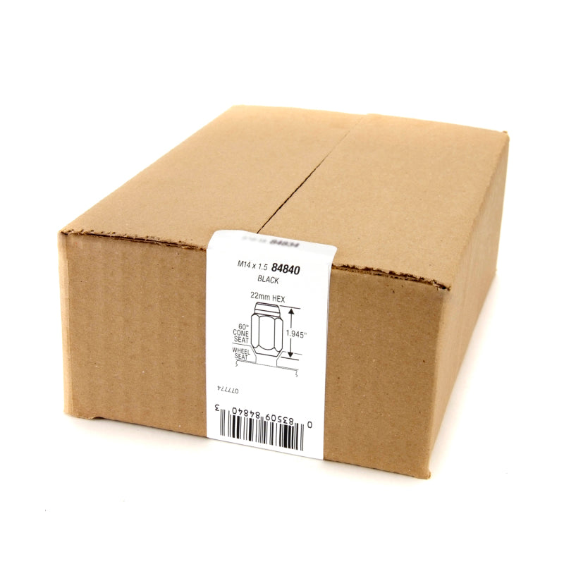 McGard 8 Lug Hex Install Kit w/Locks (Cone Seat Nut) M14X1.5 / 22mm Hex / 1.945in. Length - Black McGard 8 Lug Hex Install Kit w/Locks (Cone Seat Nut) M14X1.5 / 22mm Hex / 1.945in. Length - Black