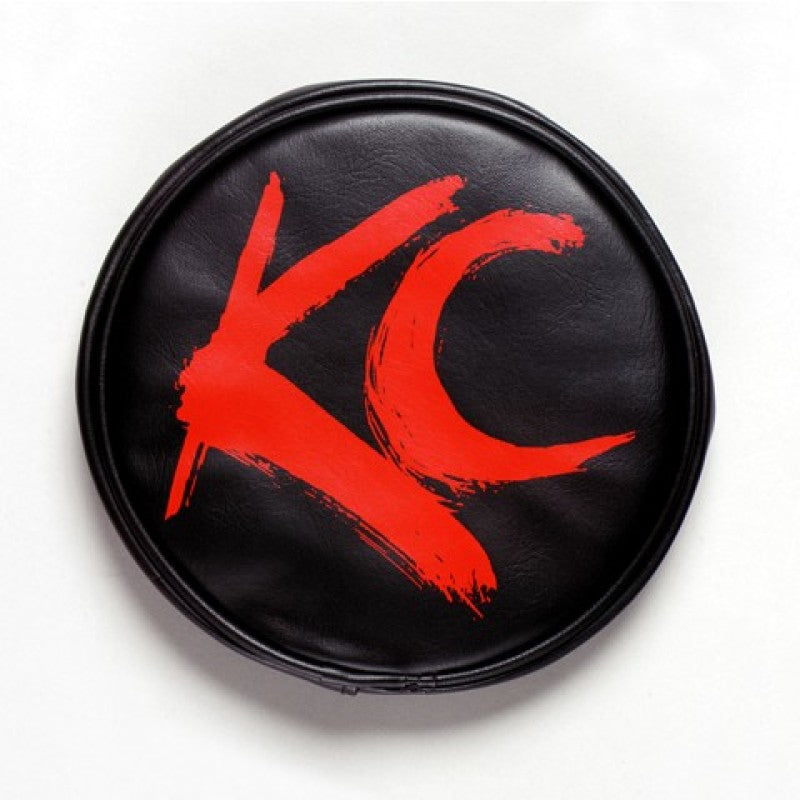 KC HiLiTES 6in. Round Soft Cover (Pair) - Black w/Yellow KC Logo KC HiLiTES 6in. Round Soft Cover (Pair) - Black w/Yellow KC Logo