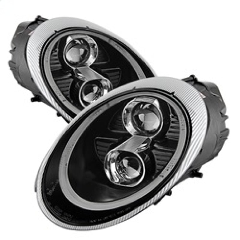 Spyder Porsche 911 997 2005-2009 Projector Headlights Halogen Model DRL LED Blk PRO-YD-P99705-DRL-BK Spyder Porsche 911 997 2005-2009 Projector Headlights Halogen Model DRL LED Blk PRO-YD-P99705-DRL-BK
