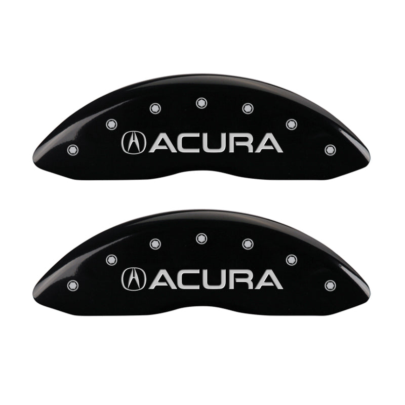 MGP 4 Caliper Covers Engraved Front Acura Engraved Rear MDX Black finish silver ch MGP 4 Caliper Covers Engraved Front Acura Engraved Rear MDX Black finish silver ch