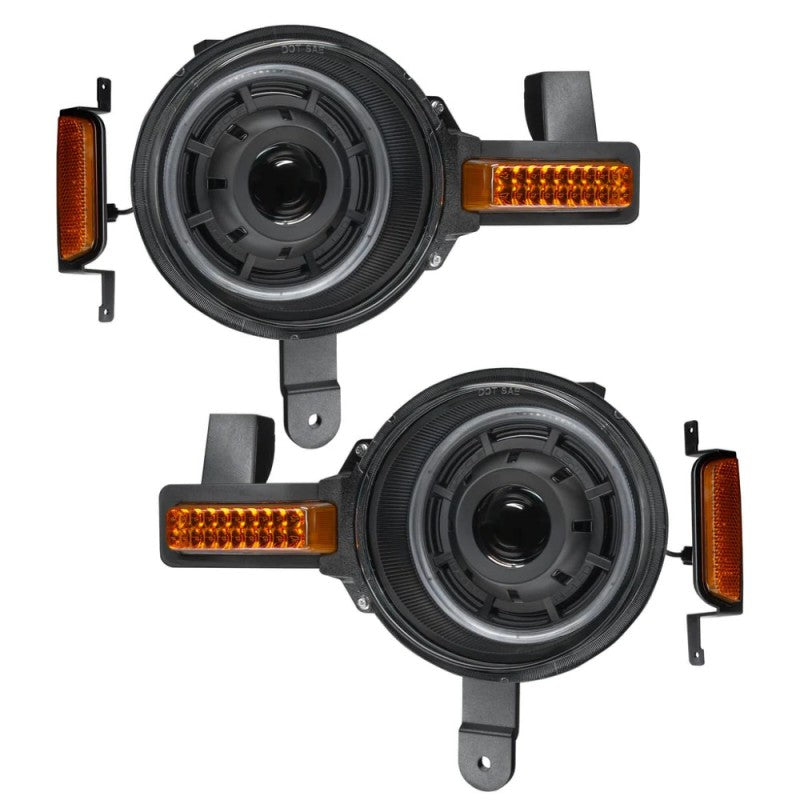 Oracle 2021+ Ford Bronco Oculus  Bi-LED Projector Headlights - Amber/White Switchback SEE WARRANTY Oracle 2021+ Ford Bronco Oculus  Bi-LED Projector Headlights - Amber/White Switchback SEE WARRANTY