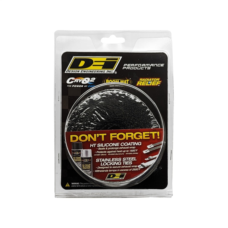 DEI Exhaust Wrap 2in x 25ft - Titanium - Black DEI Exhaust Wrap 2in x 25ft - Titanium - Black