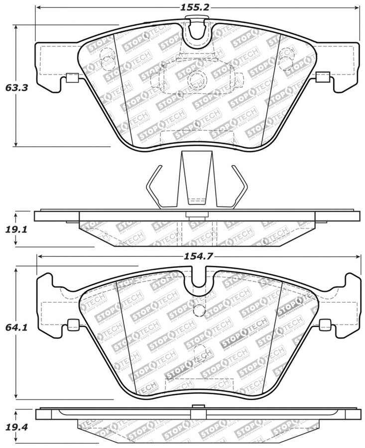 StopTech Performance 12 BMW X1 / 09-13 Z4 / 06 325 Series (Exc E90) Front Brake Pads StopTech Performance 12 BMW X1 / 09-13 Z4 / 06 325 Series (Exc E90) Front Brake Pads