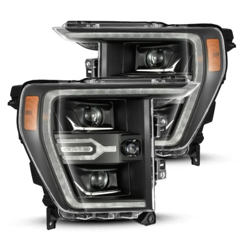 AlphaRex 21-22 Ford F150 Luxx-Series Projector Headlights Black w/Activ Light/Seq Signal AlphaRex 21-22 Ford F150 Luxx-Series Projector Headlights Black w/Activ Light/Seq Signal