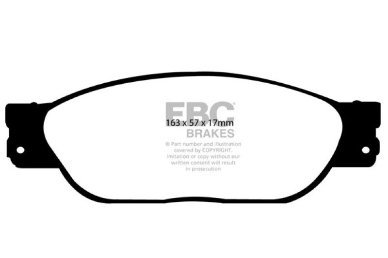 EBC 01-05 Ford Thunderbird 3.9 Greenstuff Front Brake Pads EBC 01-05 Ford Thunderbird 3.9 Greenstuff Front Brake Pads