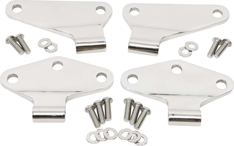 Kentrol 07-18 Jeep Wrangler JK Body Door Hinge Set 4 Pieces 2 Door - Polished Silver Kentrol 07-18 Jeep Wrangler JK Body Door Hinge Set 4 Pieces 2 Door - Polished Silver