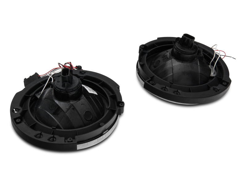 Raxiom 07-18 Jeep Wrangler JK LED Halo Headlights- Chrome Housing (Clear Lens) Raxiom 07-18 Jeep Wrangler JK LED Halo Headlights- Chrome Housing (Clear Lens)