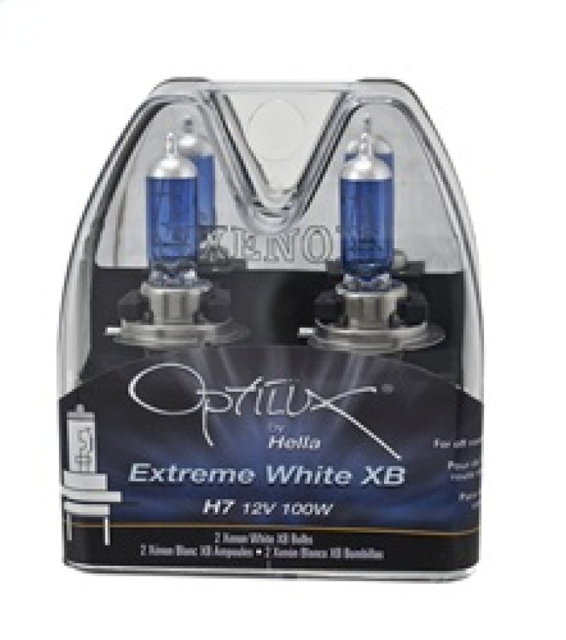 Hella Optilux H7 100W XB Extreme Blue Bulbs (Pair) Hella Optilux H7 100W XB Extreme Blue Bulbs (Pair)