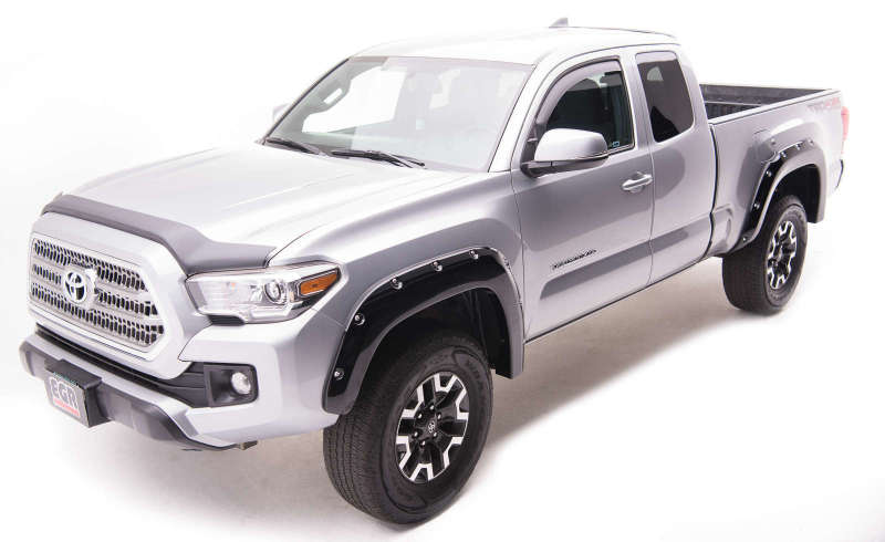 EGR 16+ Toyota Tacoma w/Mudflap Bolt-On Look Color Match Fender Flares - Set - Black EGR 16+ Toyota Tacoma w/Mudflap Bolt-On Look Color Match Fender Flares - Set - Black
