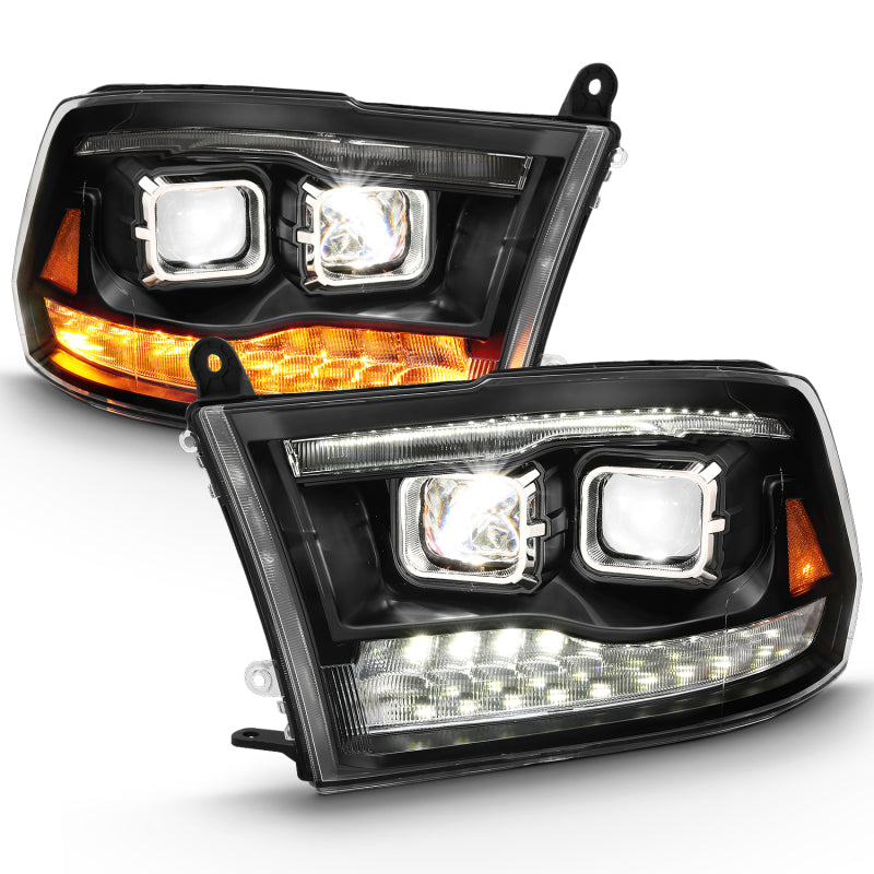 ANZO 2009-2018 Dodge Ram 1500 Led Projector Plank Style Switchback H.L Halo Black Amber (OE Style) ANZO 2009-2018 Dodge Ram 1500 Led Projector Plank Style Switchback H.L Halo Black Amber (OE Style)