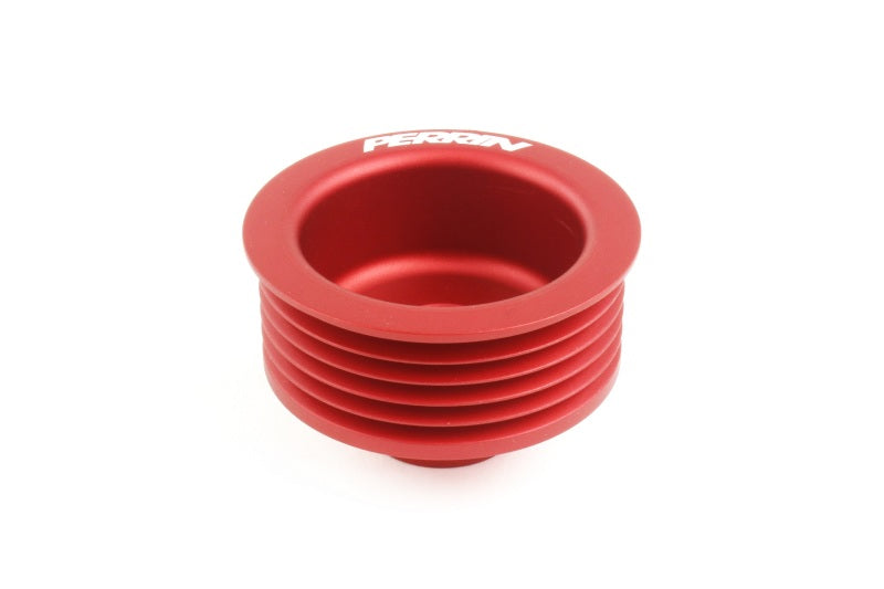 Perrin 07-21 Subaru WRX STI EJ Engines Alternator Pulley - Red Perrin 07-21 Subaru WRX STI EJ Engines Alternator Pulley - Red