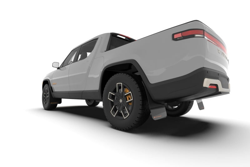 Rally Armor 22-24 Rivian R1T Black UR Mud Flap w/Tangerine Scream Logo Rally Armor 22-24 Rivian R1T Black UR Mud Flap w/Tangerine Scream Logo