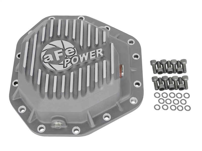 aFe Power Street Ser Rear Diff Cover Raw w/Mach Fin 2017 Ford Diesel Trucks V8-6.7L(td) Dana M275-14 aFe Power Street Ser Rear Diff Cover Raw w/Mach Fin 2017 Ford Diesel Trucks V8-6.7L(td) Dana M275-14
