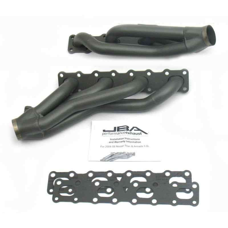 JBA 04-15 Nissan 5.6L VK56DE Oval Port 1-5/8in Primary Ti Ctd Cat4Ward Header JBA 04-15 Nissan 5.6L VK56DE Oval Port 1-5/8in Primary Ti Ctd Cat4Ward Header