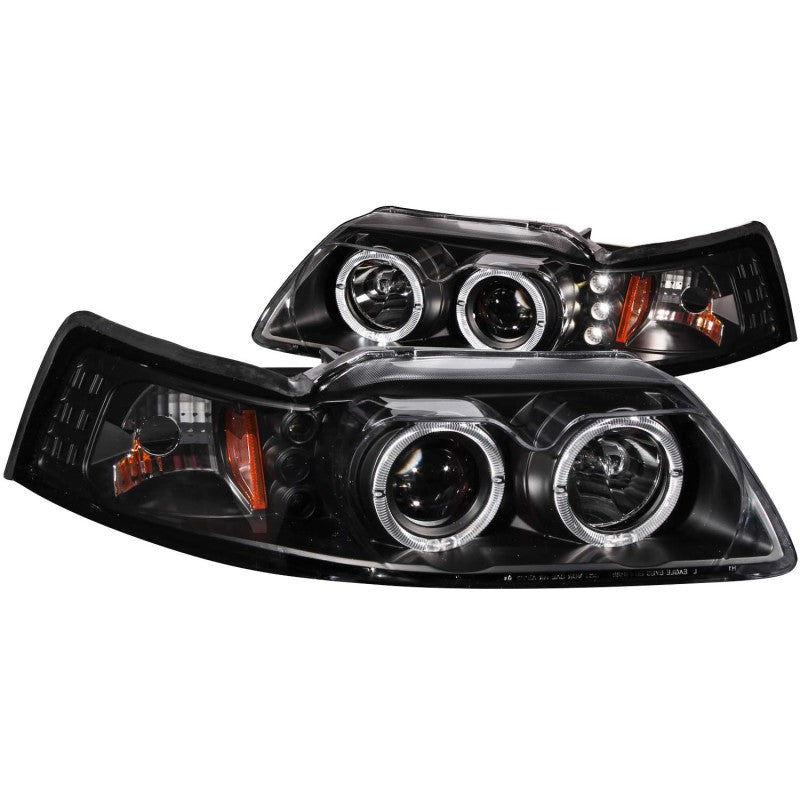 ANZO 1999-2004 Ford Mustang Projector Headlights Black G2 (Dual Projector) ANZO 1999-2004 Ford Mustang Projector Headlights Black G2 (Dual Projector)