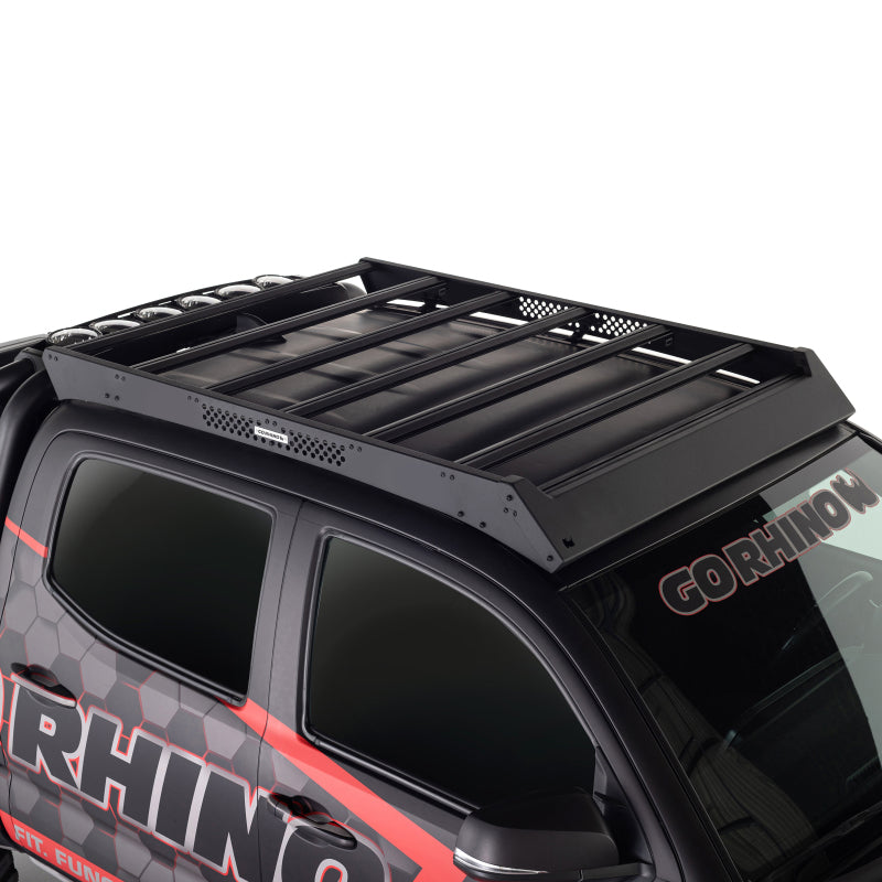 Go Rhino 16-23 Toyota Tacoma DC Ceros Low Profile Roof Rack - Tex. Blk Go Rhino 16-23 Toyota Tacoma DC Ceros Low Profile Roof Rack - Tex. Blk