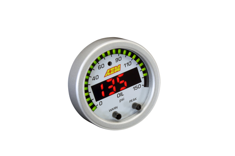 AEM X-Series 0-150 Oil Pressure Gauge Kit AEM X-Series 0-150 Oil Pressure Gauge Kit