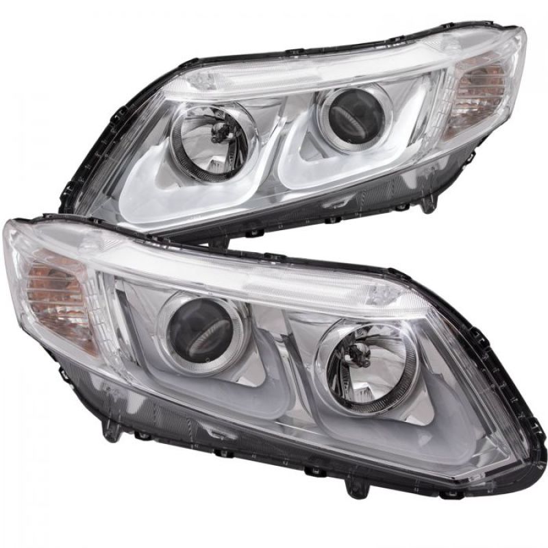 ANZO 2012-2015 Honda Civic Projector Headlights w/ U-Bar Chrome ANZO 2012-2015 Honda Civic Projector Headlights w/ U-Bar Chrome