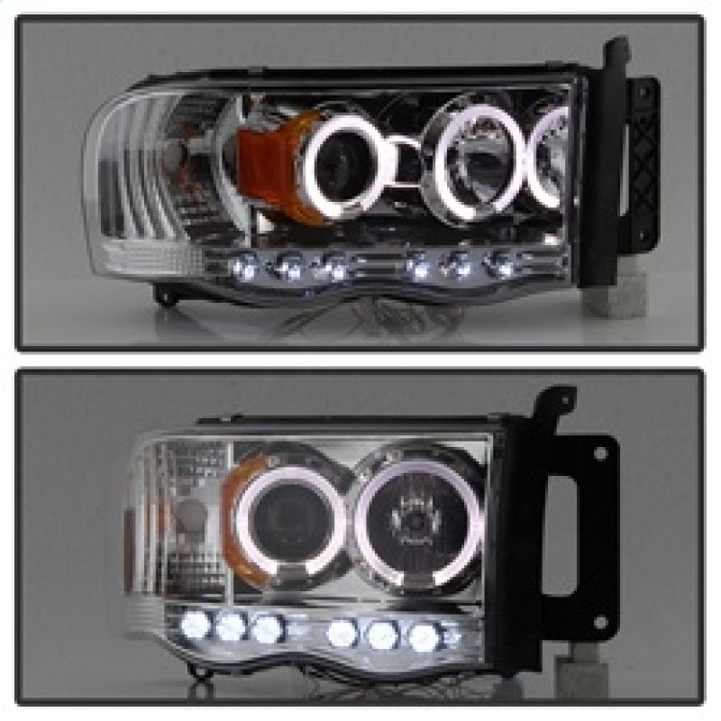 Spyder Dodge Ram 1500 02-05/Ram 2500 03-05 Projector Headlights LED Halo LED Chrm PRO-YD-DR02-HL-C Spyder Dodge Ram 1500 02-05/Ram 2500 03-05 Projector Headlights LED Halo LED Chrm PRO-YD-DR02-HL-C