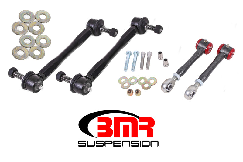 BMR 16-17 6th Gen Camaro Front and Rear Sway Bar End Link Kit - Black Hammertone BMR 16-17 6th Gen Camaro Front and Rear Sway Bar End Link Kit - Black Hammertone