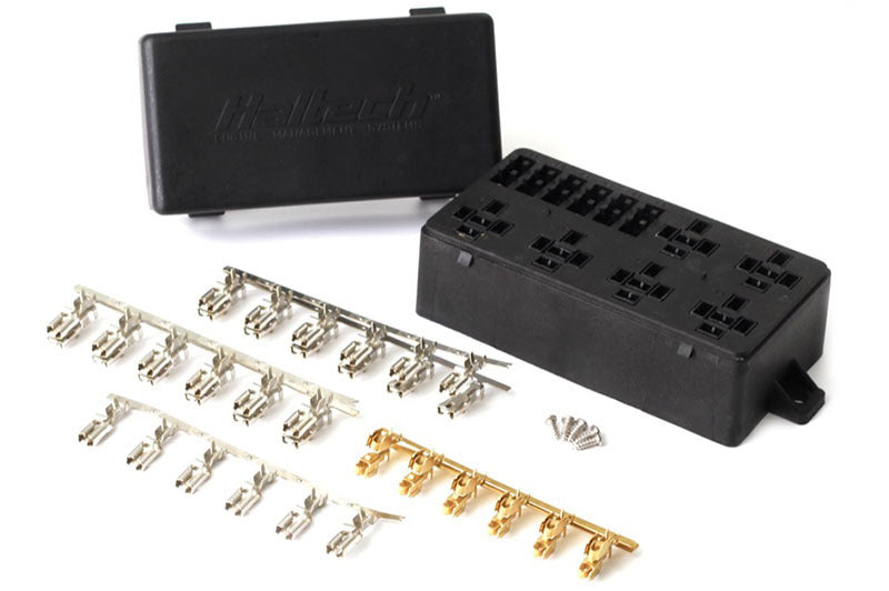 Haltech 6 Circuit Haltech Fuse Box w/Lid/Pins Haltech 6 Circuit Haltech Fuse Box w/Lid/Pins