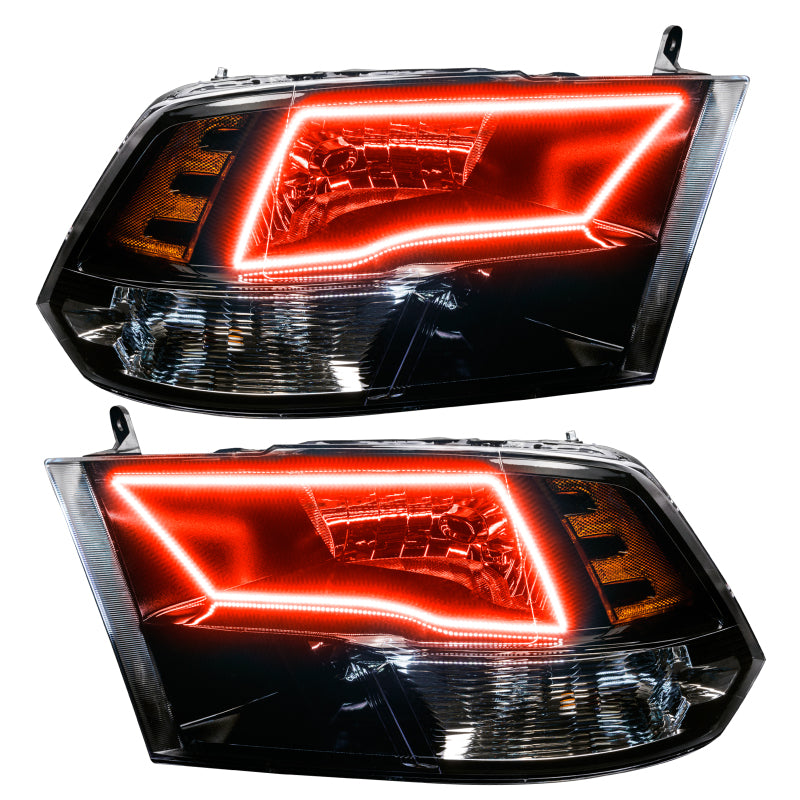 Oracle 09-17 RAM 1500 TRX Quad Pre-Assembled Headlights Blk Housing - w/ BC1 Cntrl SEE WARRANTY Oracle 09-17 RAM 1500 TRX Quad Pre-Assembled Headlights Blk Housing - w/ BC1 Cntrl SEE WARRANTY