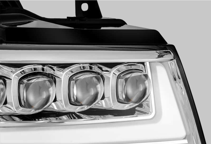 AlphaRex 07-13 Chevy Avalanche NOVA LED Proj Headlights Plank Style Design Chrome w/Activ Light/DRL AlphaRex 07-13 Chevy Avalanche NOVA LED Proj Headlights Plank Style Design Chrome w/Activ Light/DRL