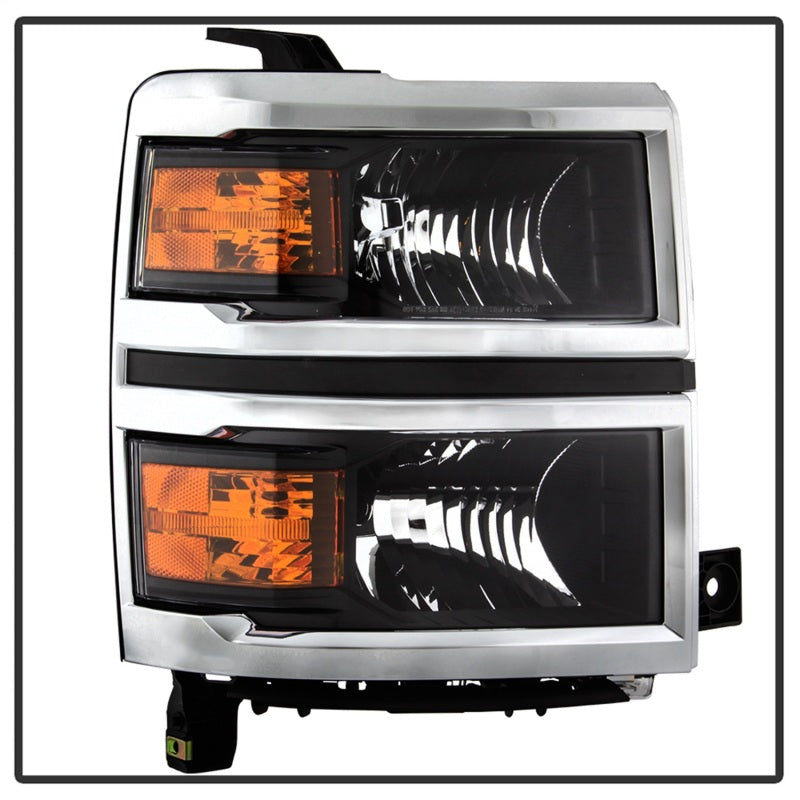 xTune 14-15 Chevy Silverado 1500 (New Body) OEM Style Headlights w/Trim - Blk (HD-JH-CS14-CC-BK) xTune 14-15 Chevy Silverado 1500 (New Body) OEM Style Headlights w/Trim - Blk (HD-JH-CS14-CC-BK)