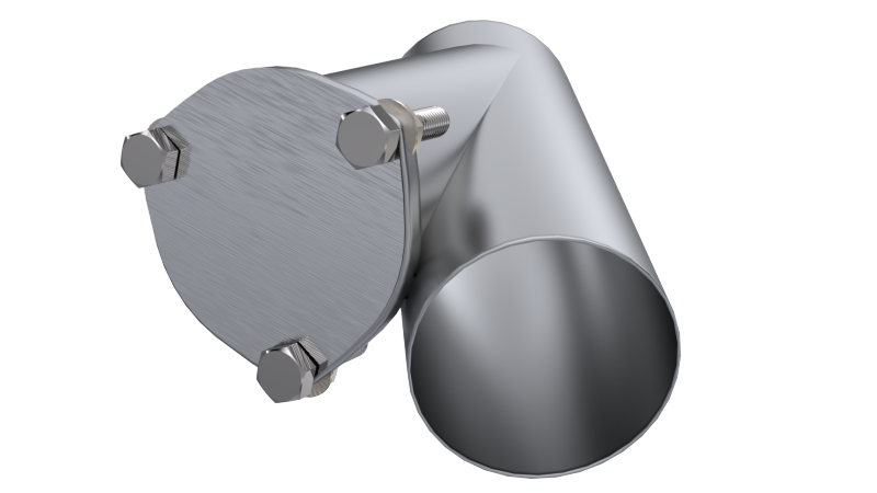 QTP 4in Weld-On QTEC Exhaust Cutout Y-Pipe QTP 4in Weld-On QTEC Exhaust Cutout Y-Pipe