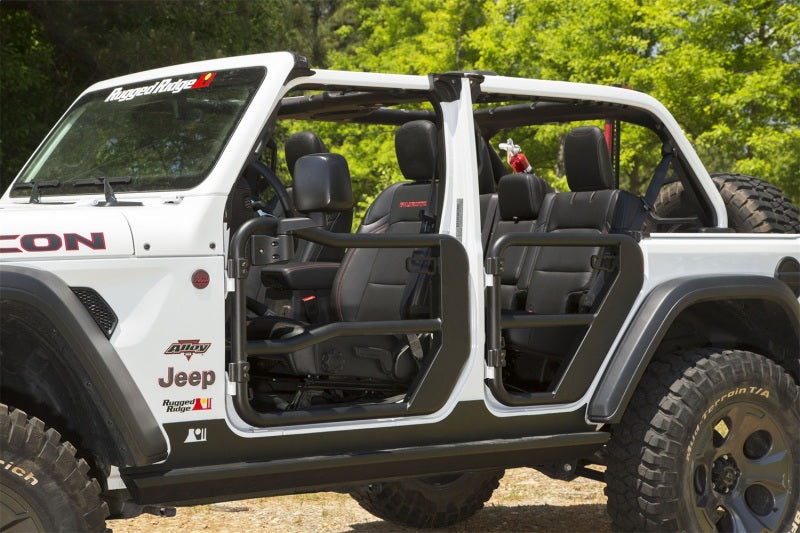 Rugged Ridge Fortis Front Tube Doors with Mirrors 18-23 Jeep Wrangler JL/JT Rugged Ridge Fortis Front Tube Doors with Mirrors 18-23 Jeep Wrangler JL/JT