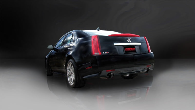 Corsa 2009-2014 Cadillac CTS Sedan V 6.2L V8 Black Sport Axle-Back Exhaust Corsa 2009-2014 Cadillac CTS Sedan V 6.2L V8 Black Sport Axle-Back Exhaust
