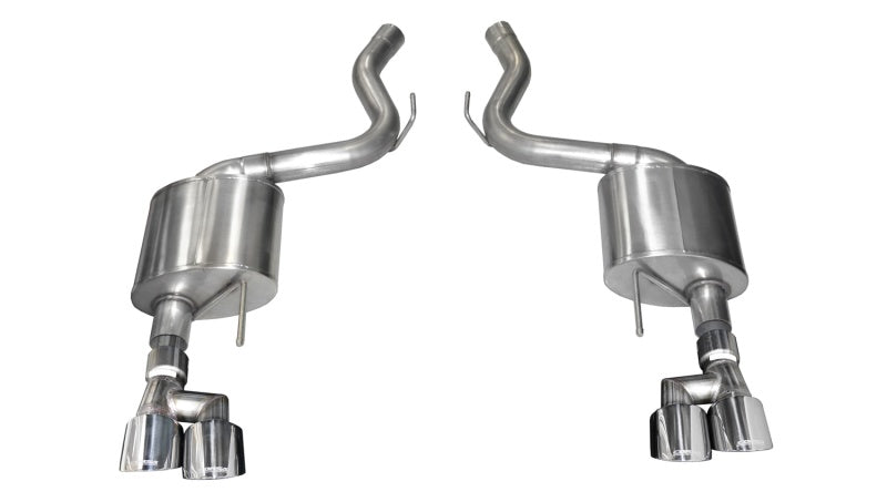Corsa 2018-2023 Ford Mustang V8 5.0L 3in Axle-Back Dual Rear Exit w/ 4in Polished Pro-Series Tips Corsa 2018-2023 Ford Mustang V8 5.0L 3in Axle-Back Dual Rear Exit w/ 4in Polished Pro-Series Tips