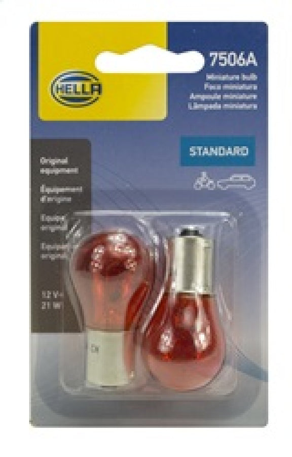 Hella Bulb 12V 21W Ba15S S8 Amber (2) Hella Bulb 12V 21W Ba15S S8 Amber (2)