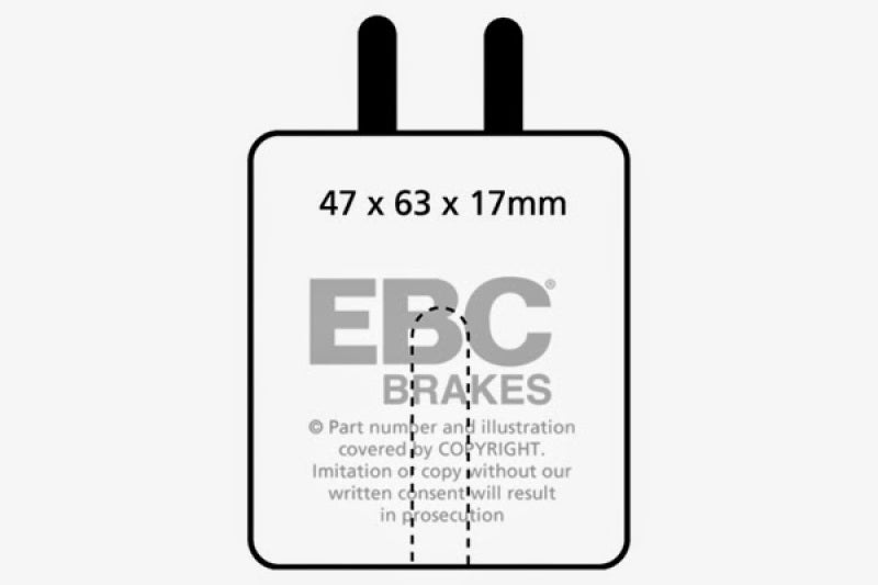 EBC 59-65 Aston Martin DB4 3.7 Vantage Redstuff Front Brake Pads EBC 59-65 Aston Martin DB4 3.7 Vantage Redstuff Front Brake Pads