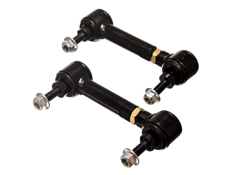 Energy Suspension Universal Black 4-3/4in-5-3/4in inAin Range Pivot Style End Link Set Energy Suspension Universal Black 4-3/4in-5-3/4in inAin Range Pivot Style End Link Set