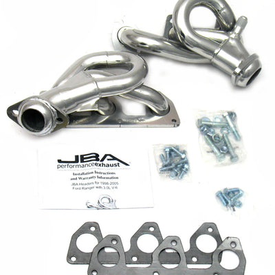 JBA 98-01 Ford Ranger 3.0L V6 w/EGR 1-1/2in Primary Silver Ctd Cat4Ward Header