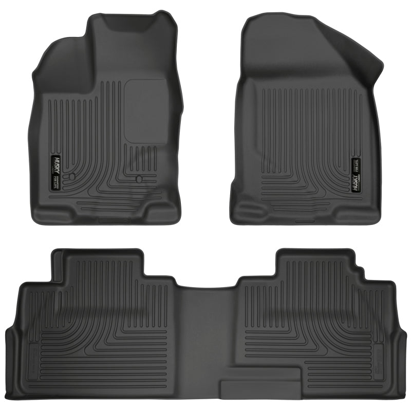 Husky Liners 07-13 Ford Edge / 07-13 Lincoln MKX Weatherbeater Black Front & 2nd Seat Floor Liners Husky Liners 07-13 Ford Edge / 07-13 Lincoln MKX Weatherbeater Black Front & 2nd Seat Floor Liners