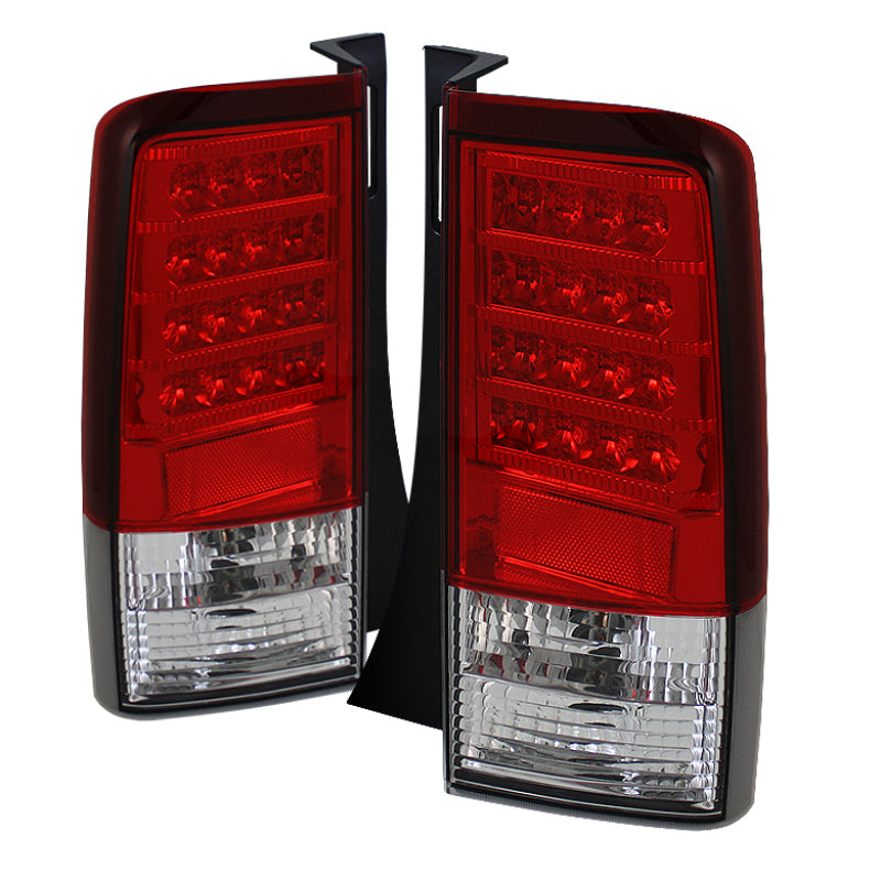 Spyder Scion XB 03-07 Version 2 LED Tail Lights Red Clear ALT-YD-TSXB03-LED-V2-RC Spyder Scion XB 03-07 Version 2 LED Tail Lights Red Clear ALT-YD-TSXB03-LED-V2-RC