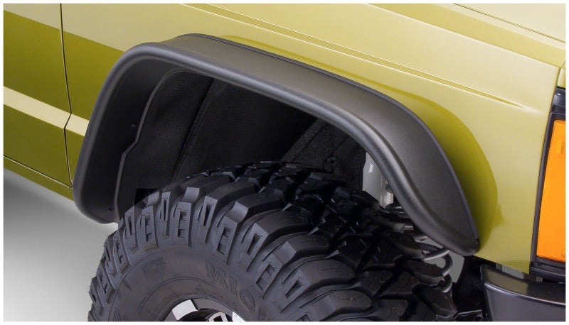 Bushwacker 84-01 Jeep Cherokee Flat Style Flares 2pc - Black Bushwacker 84-01 Jeep Cherokee Flat Style Flares 2pc - Black
