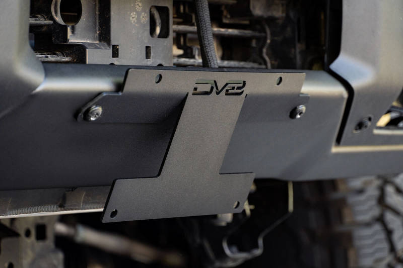DV8 Offroad 21-22 Ford Bronco Factory Front Bumper Licence Relocation Bracket - Front DV8 Offroad 21-22 Ford Bronco Factory Front Bumper Licence Relocation Bracket - Front